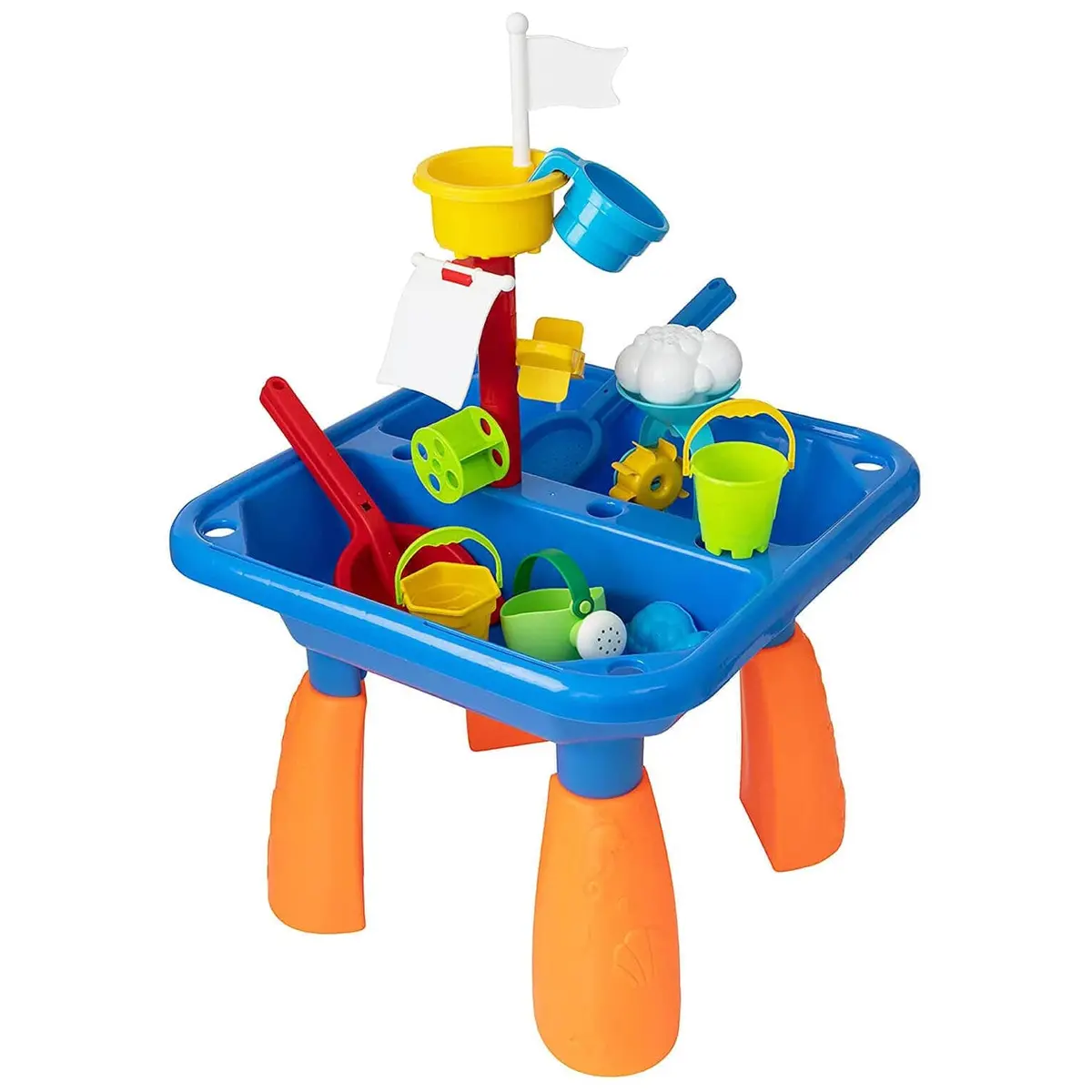 Sand & Water Play Table 22 Pieces Tiny Tots Build Outdoor Toy 1