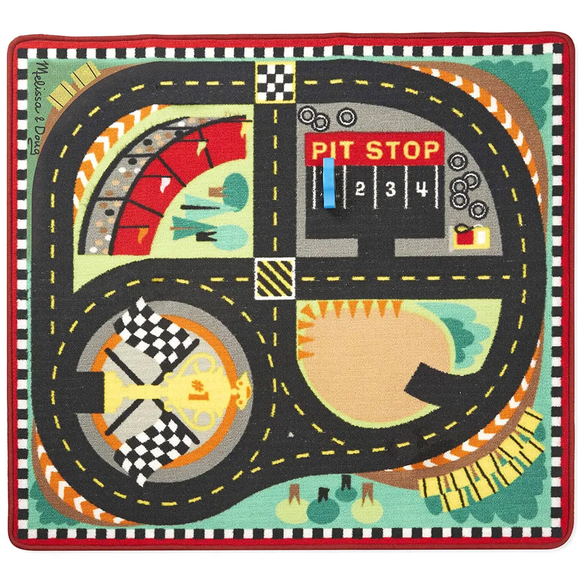 Melissa & Doug Large Activity Rug Play Mat With Accessories 100Cm 1