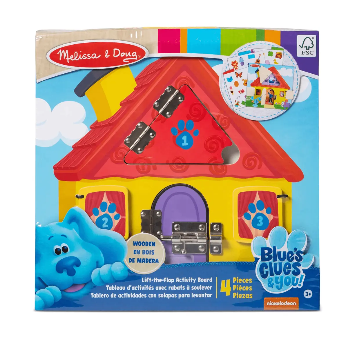 Melissa & Doug Blues Clues & You Lift The Flap Wooden Activity Board 1