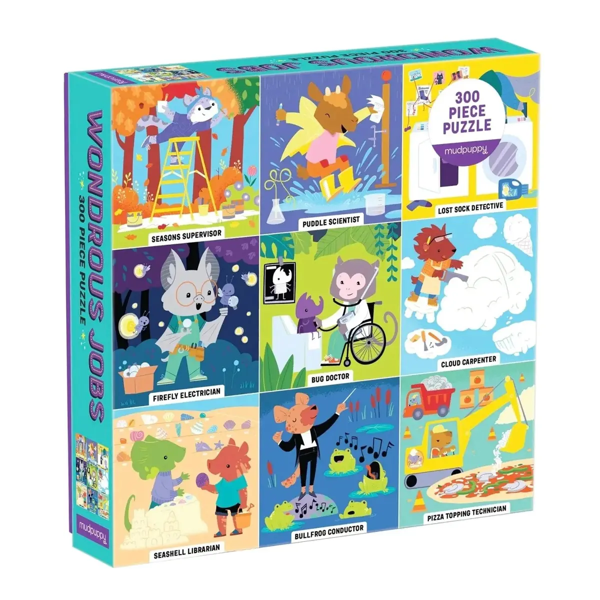 Wondrous Jobs Family Jigsaw Puzzle Fun Square 300 Large Pieces 1