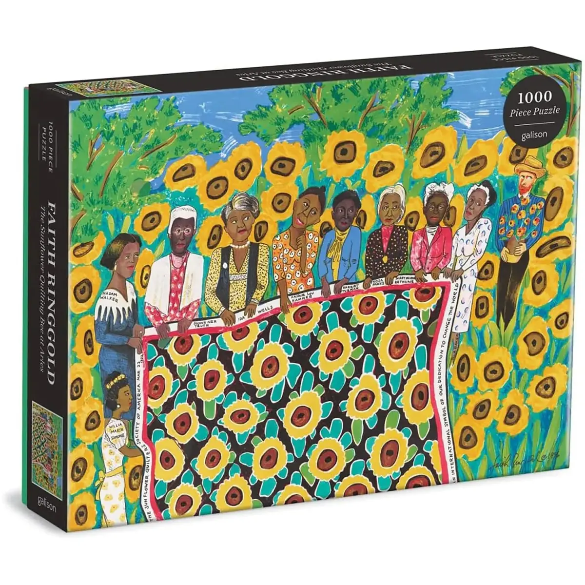 Sunflower Quilting Bee At Arles Jigsaw Puzzle Art 1000 Pieces 1