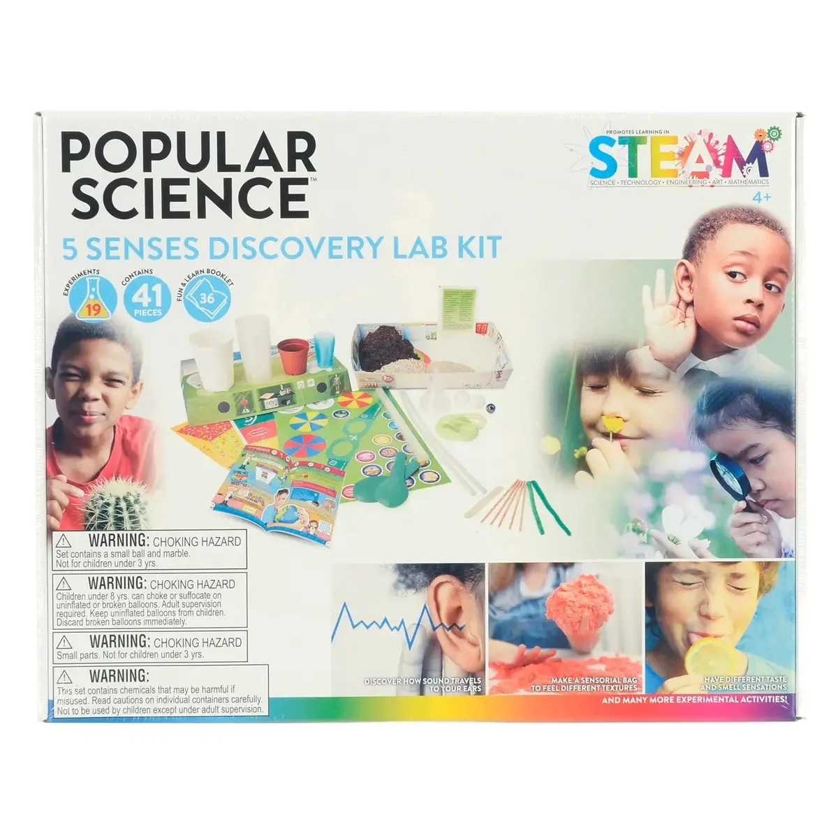 Popular Science 5 Senses Discovery Lab Kit 19 Experiments Age 4+ 1