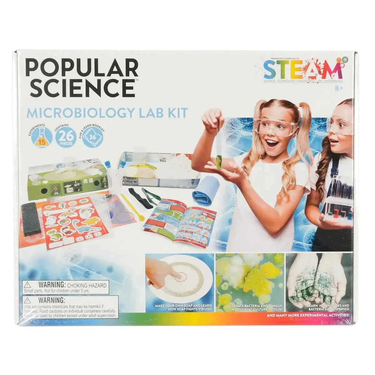 Popular Science Microbiology Lab Kit 15 Experiments Age 8+ 1