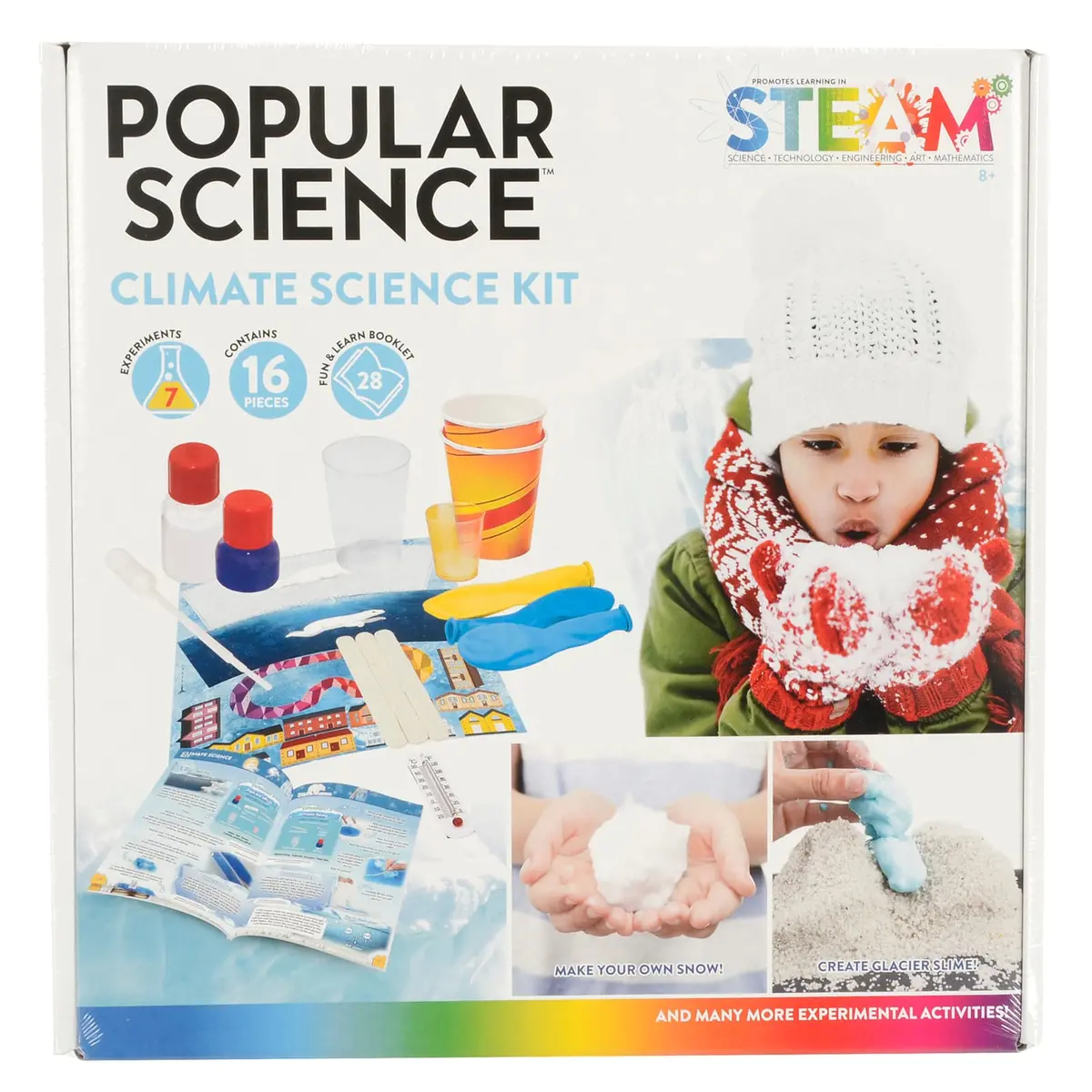 Popular Science Climate Kit Glacier Slime 7 Experiments Age 8+ 1