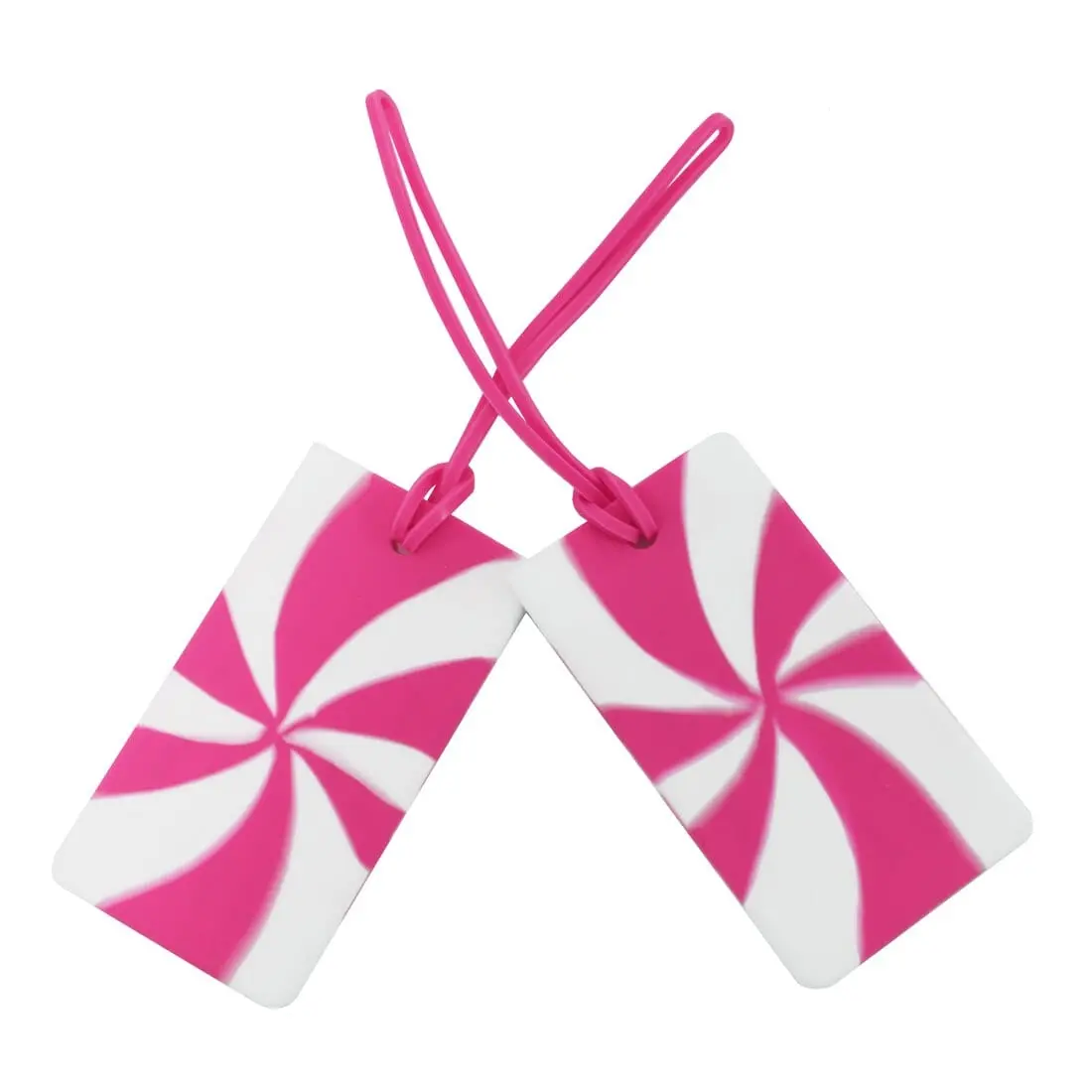2 Pack Travel Smart Luggage Tags Tie-Dye Design Flexible 1