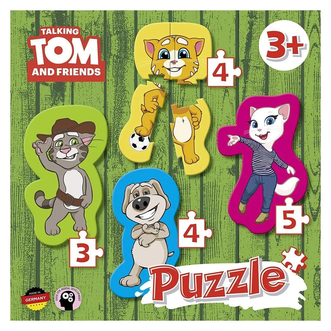 Talking Tom & Friends Set Of 4 Easy Kids Puzzles Age 3+ 1