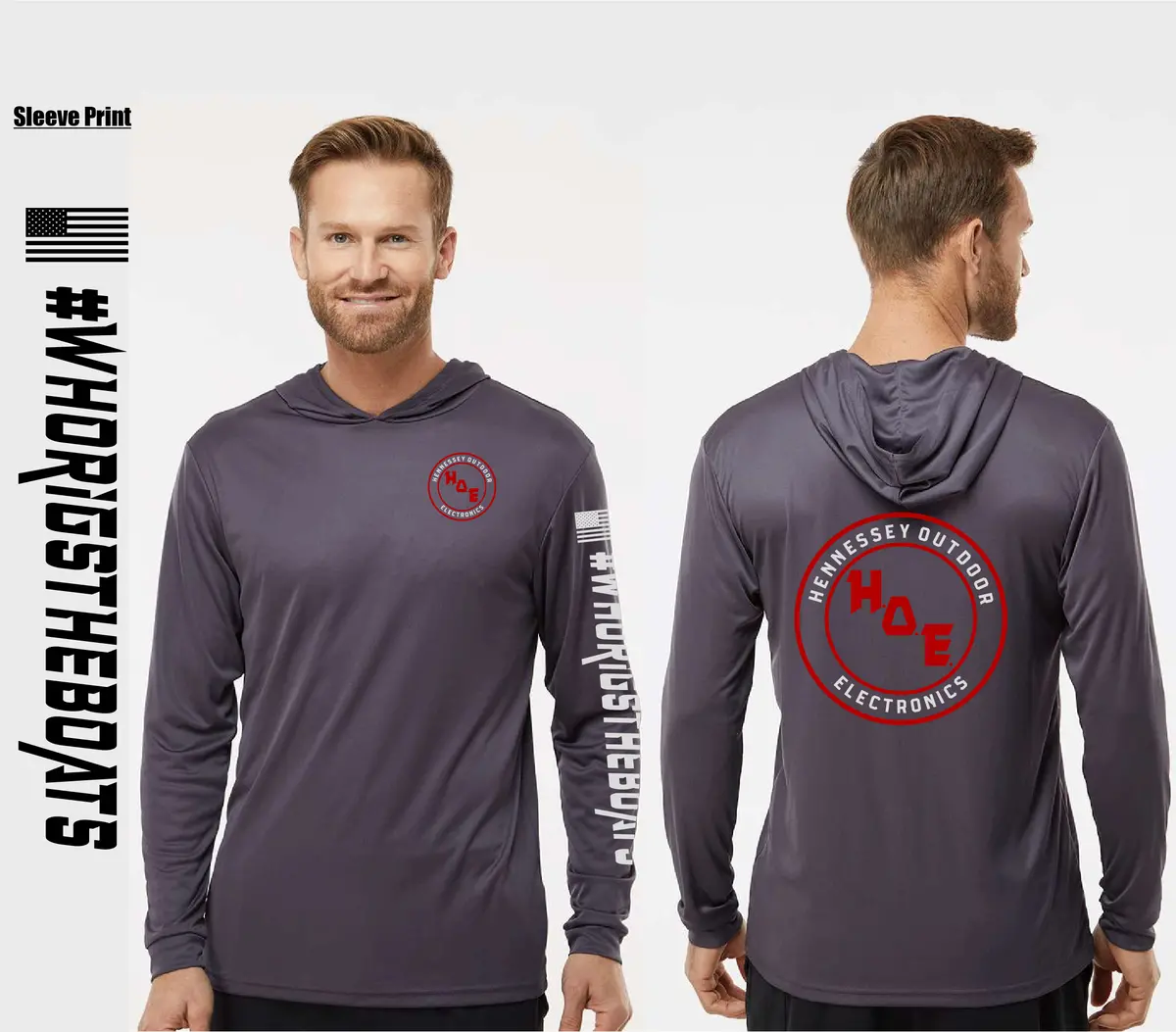 H.O.E Circle Ls Performace Fishing Hoodie 1