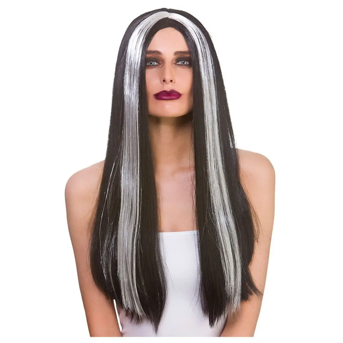 Classic Long Wig Straight Hair Fancy Dress Halloween Witch 2