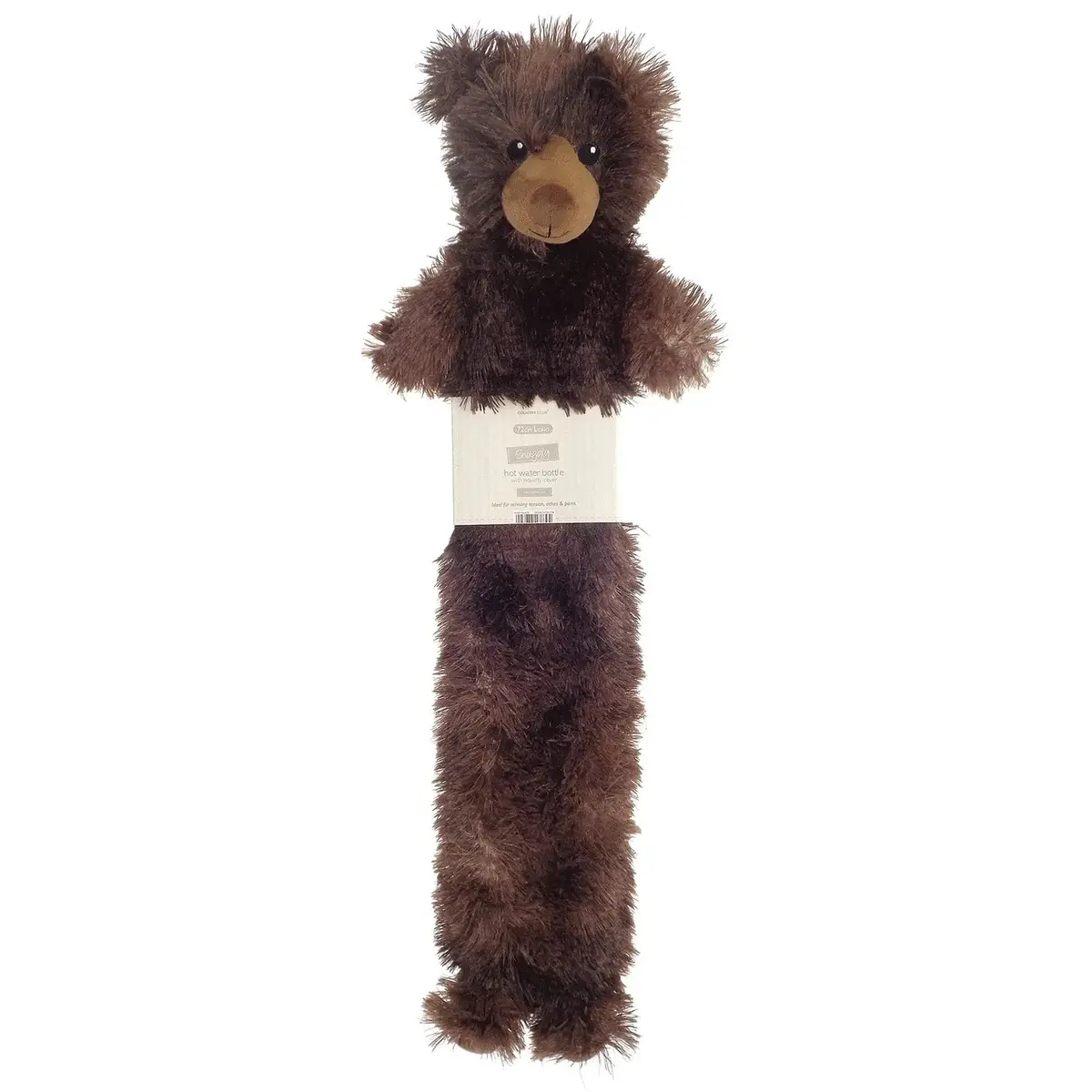 Long Hot Water Bottle Novelty Plush Animal Cover 2 Litre 72Cm 1