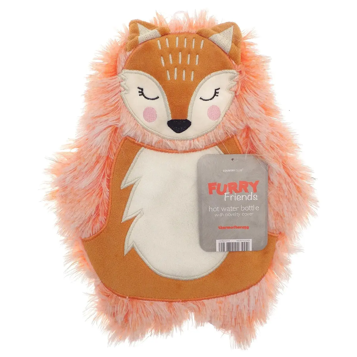 Furry Friends Hot Water Bottle Animal Plush Cover 1 Litre 3