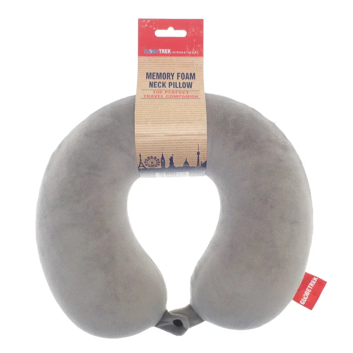 Memory Foam Neck Pillow Plush Fleece Cushion Travel Accessory 1