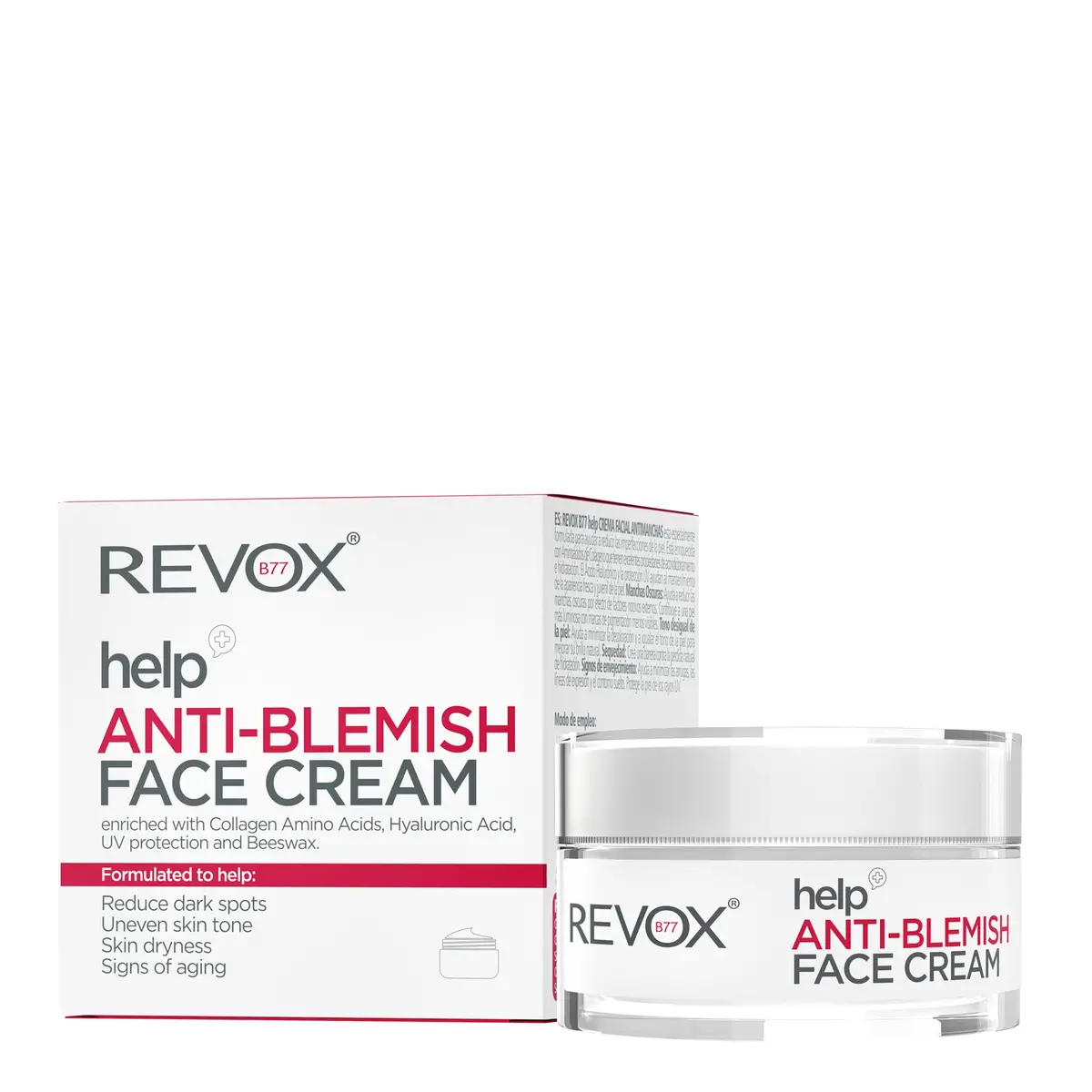 Crema Facial Antimanchas Help Anti-Blemish Face Cream - Outlet Revox B77 1