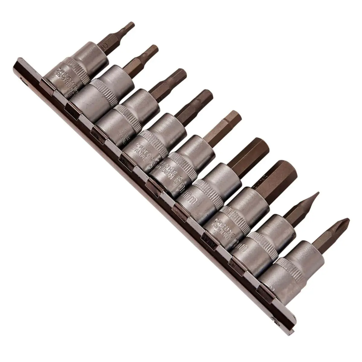 Amtech 10 Piece 3/8'' Drive Hex Bit Socket Set 1