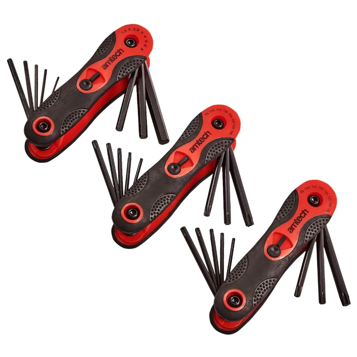 Amtech 3 Piece Folding Key Set Easy Storage 1