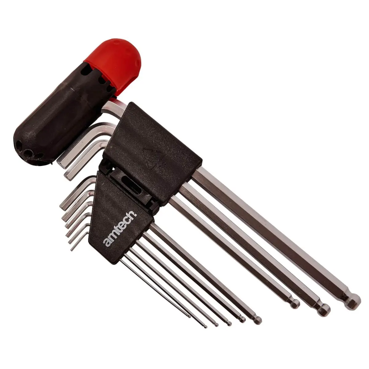 Amtech 9 Piece Ball End Hex Key Set Extra Long 1