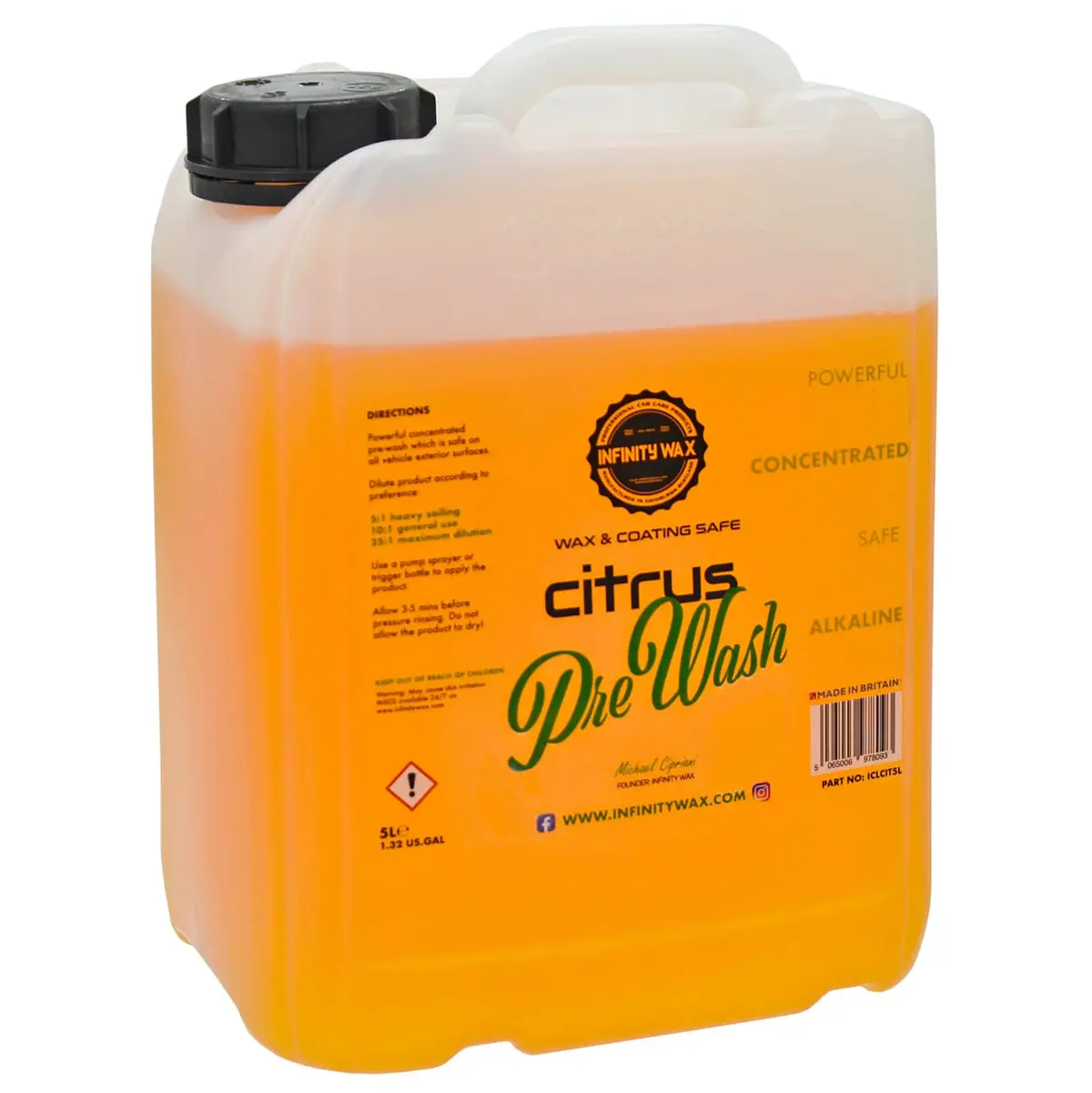 Citrus Pre Wash Car Cleaner Wax & Coating Safe High Concentrate 2