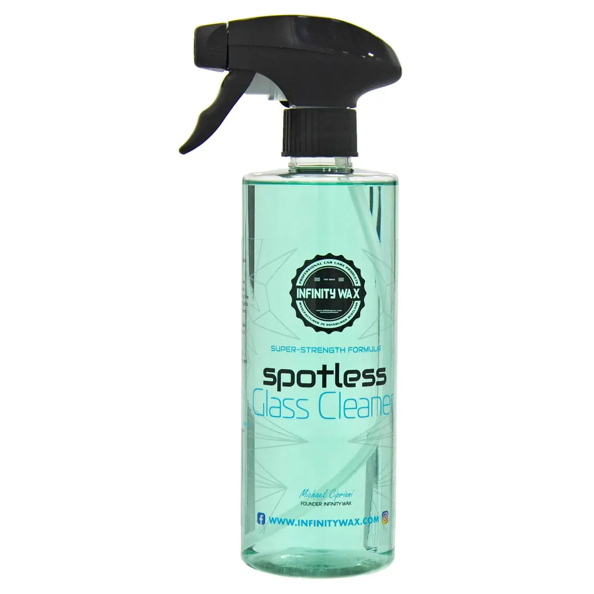 Spotless Glass Cleaner Super Strength Easy Safe Spray 500Ml 1