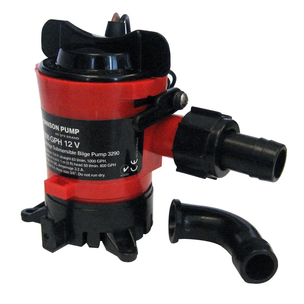 Johnson Pump 500 Gph Bilge Pump 3/4" Hose 12V Dura Ports 1