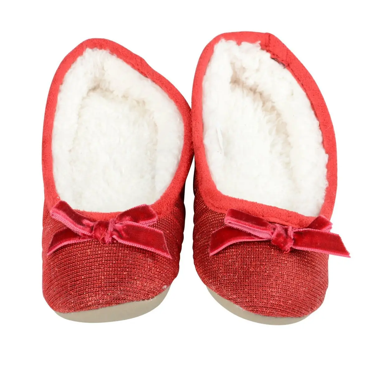 Girls Sparkle Effect Ballet Slippers Assorted Colours 2