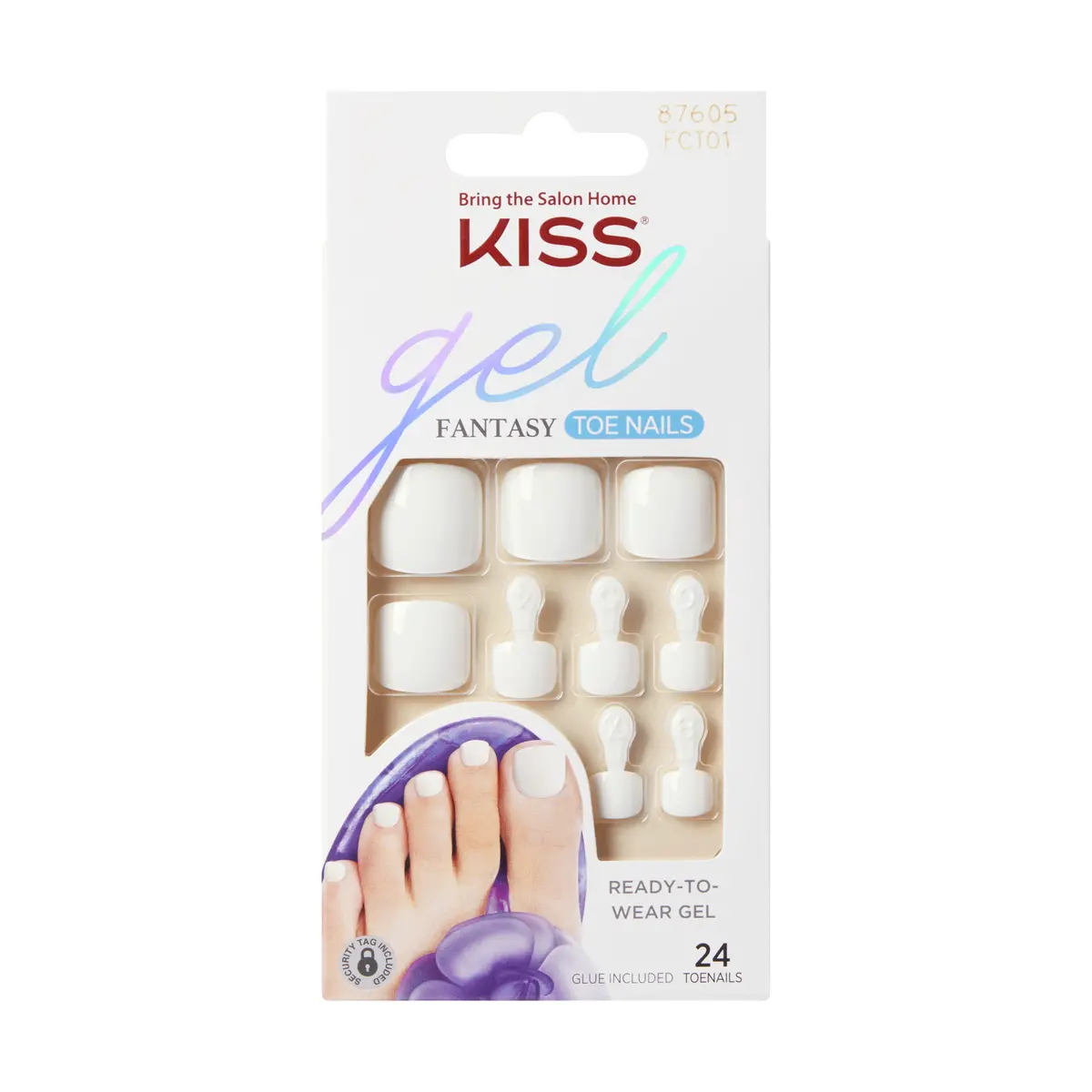 Uñas Postizas Para Pies Gel Fantasy This Is Classic - Kiss 1