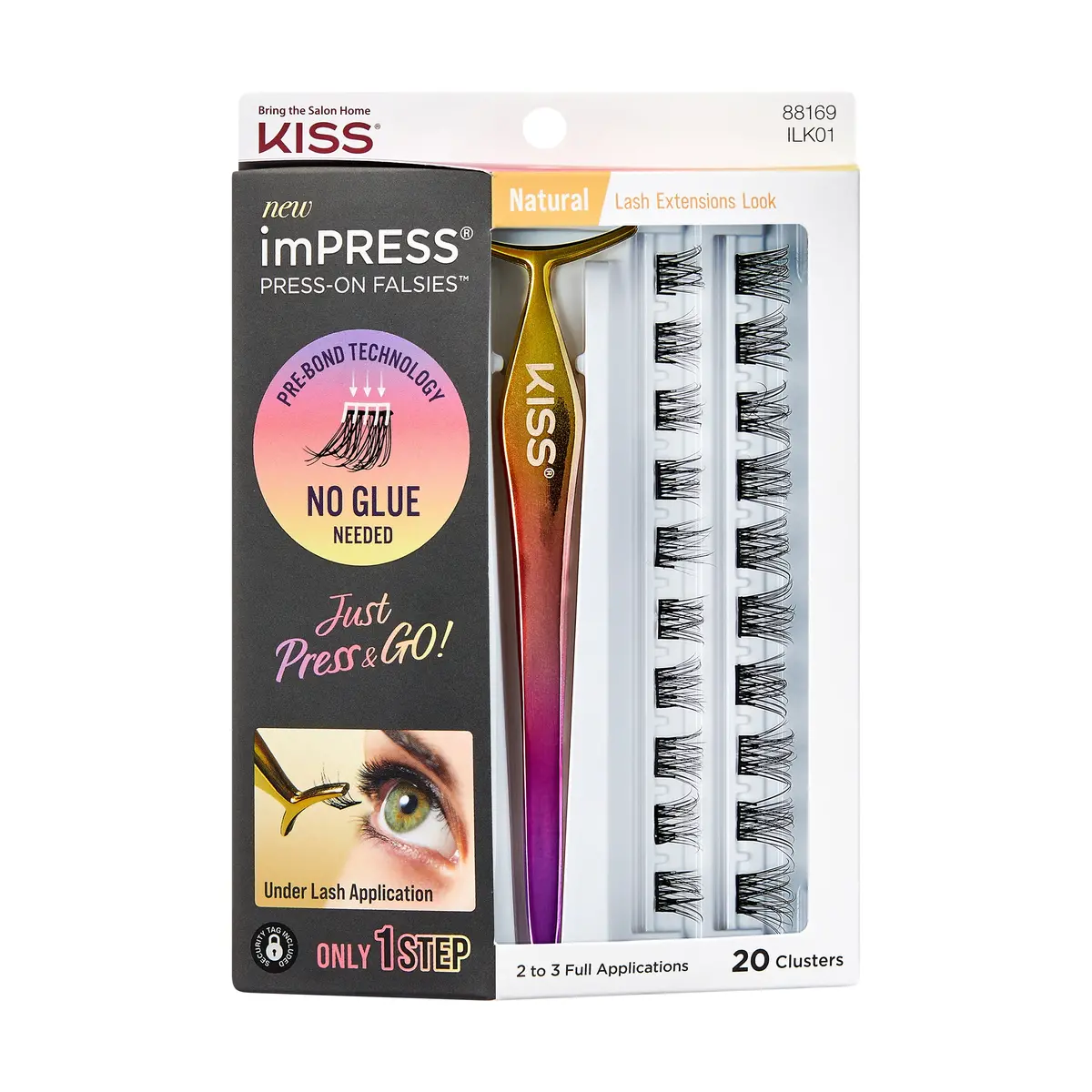 Impress Press On Falsies Kit 01 - Kiss 1