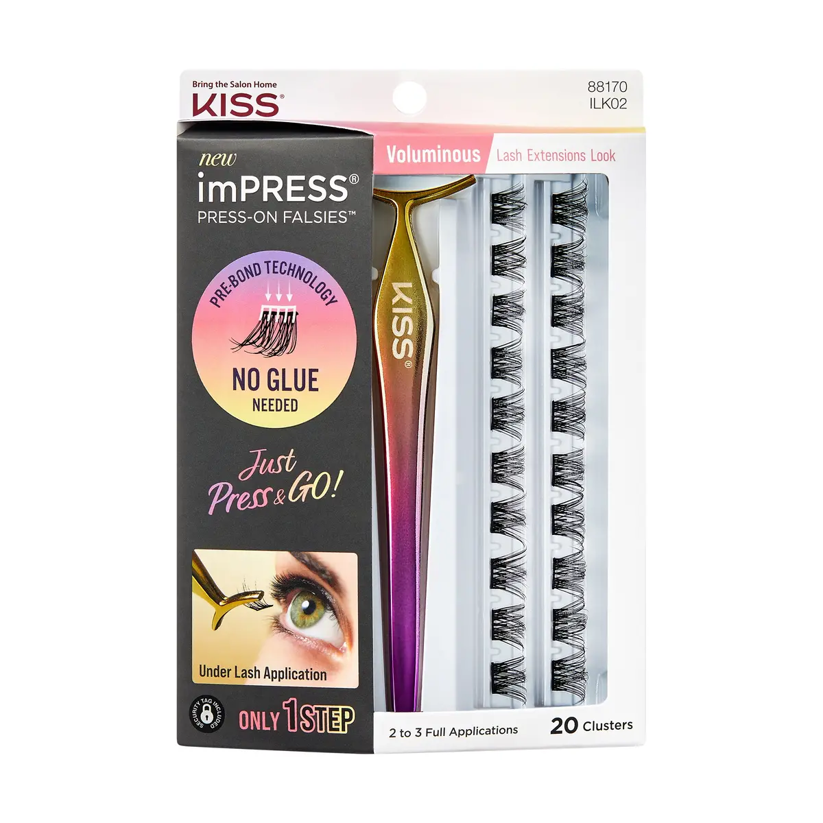 Impress Press On Falsies Kit 02 - Kiss 1