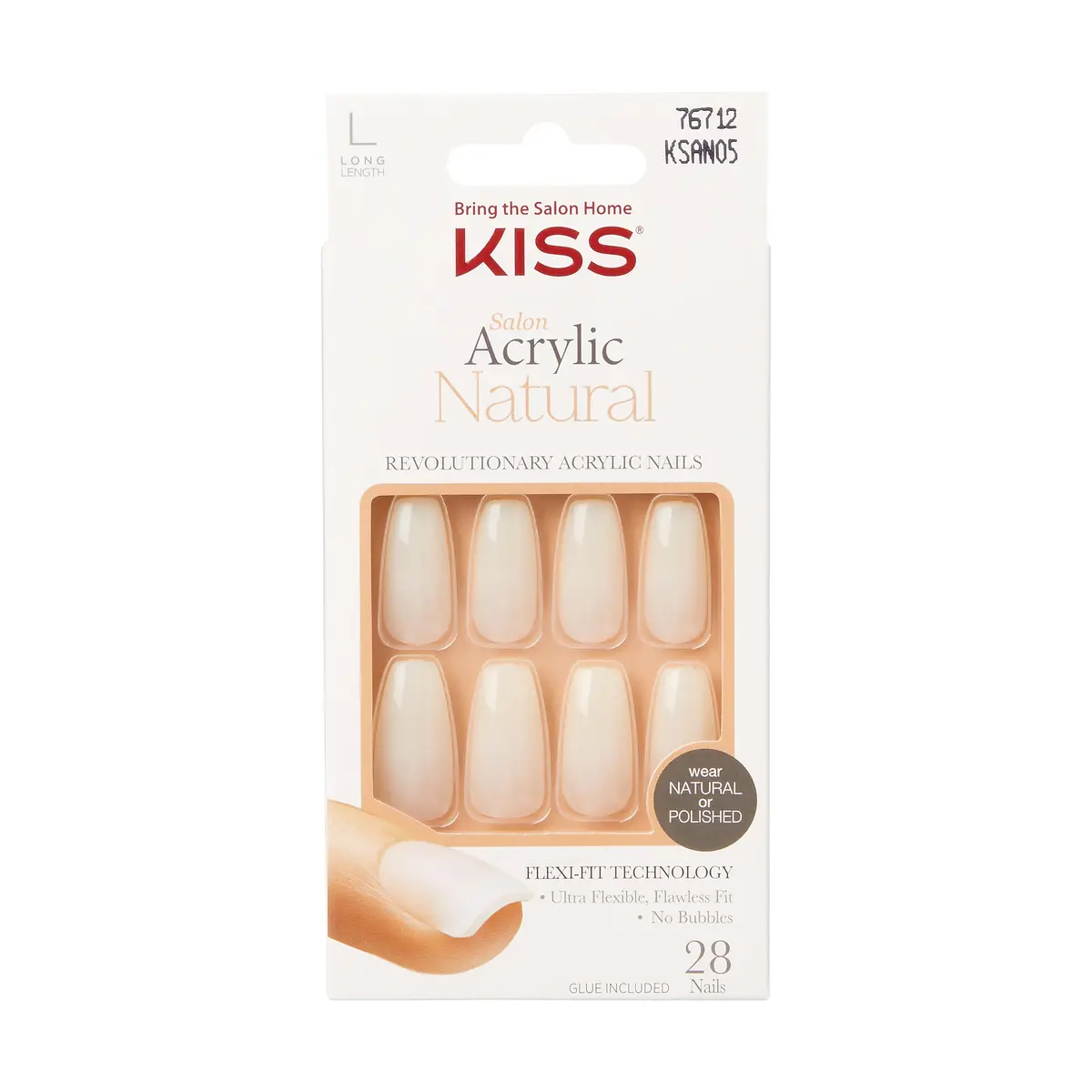 Uñas Sa Natural Nails Strong Enough - Kiss 1