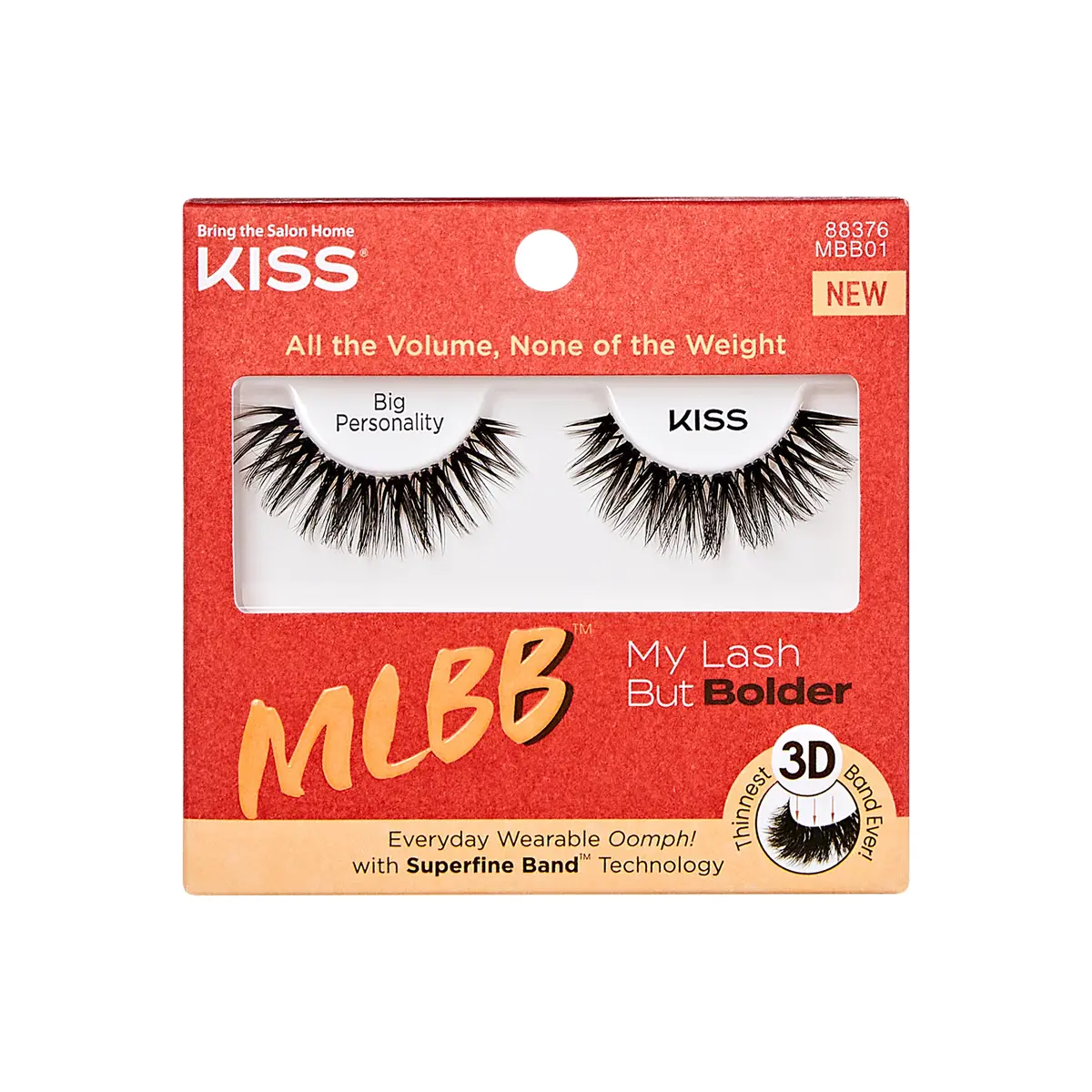 Pestañas Postizas Mlbb 3D Faux Mink - Kiss 1