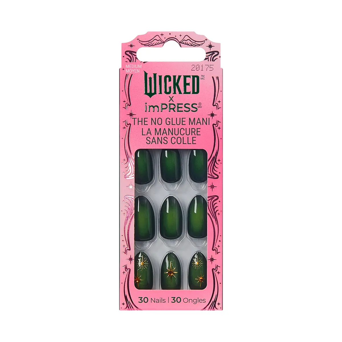 Uñas Postizas Wicked X Impress Nails Elphaba Thropp - Outlet Kiss 1