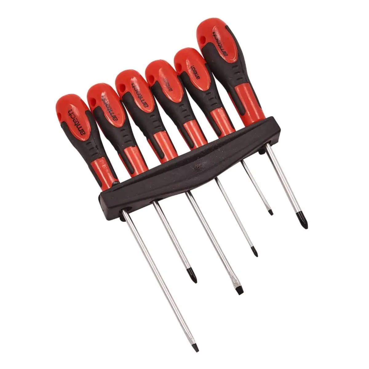 Amtech 6 Piece Assorted Screwdriver Set With Storage Rack 1