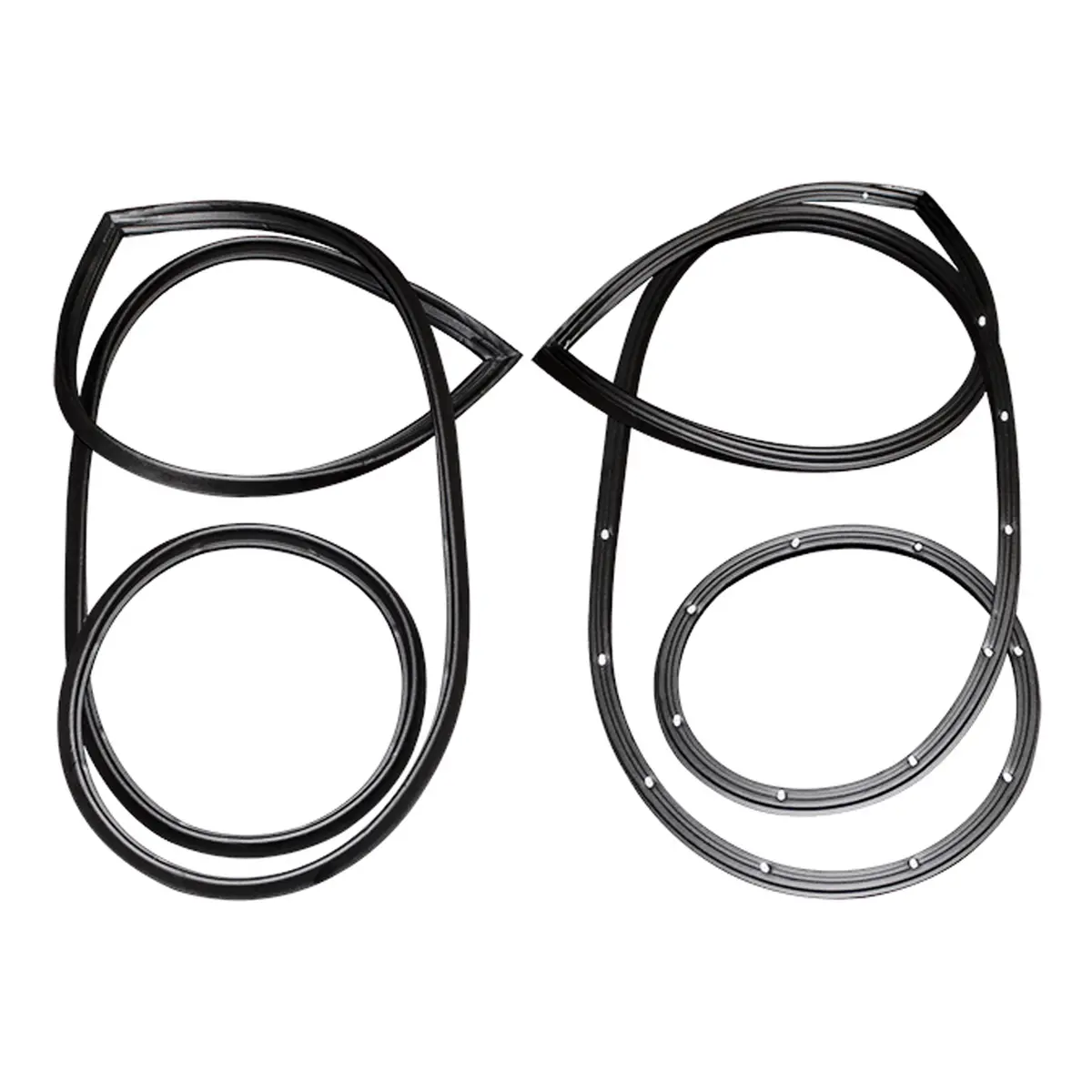 Door Weatherstrips, Rear Pair, 66 67 Vista Cruiser Sport Wagon 1