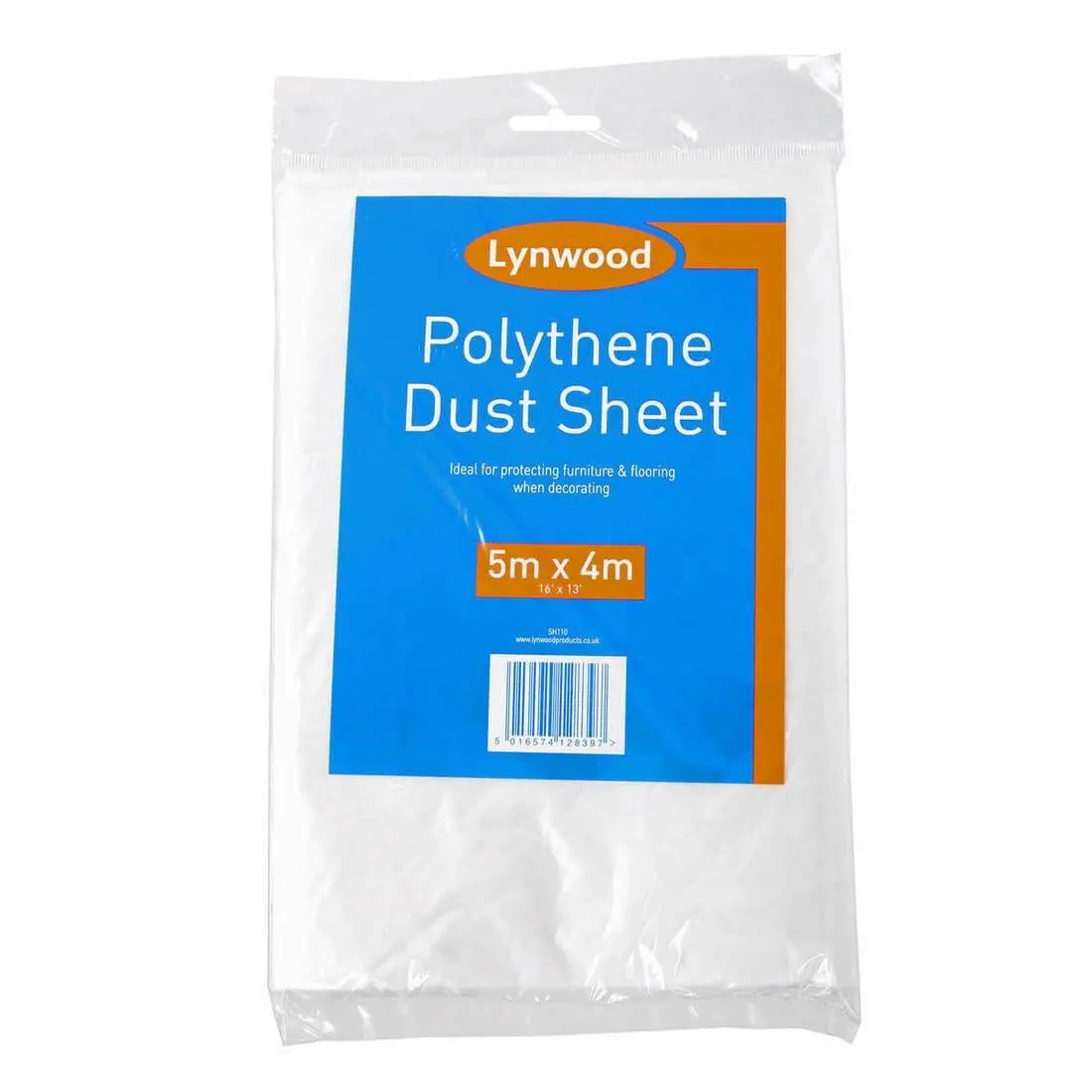 Lynwood Dust Sheet Large Polythene Decorating Cover 5M X 4M 1