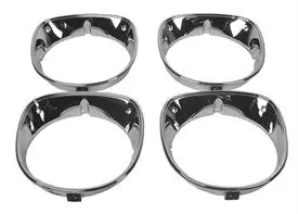 Headlight Bezel Set ,4Pcs New 70 Chevelle Elcamino 1