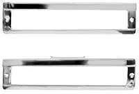Park Light Bezels ,Pair, New, 63-64 Nova 1