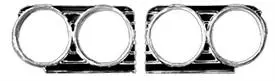 Headlight Bezels, New Pair 66 Impala 1