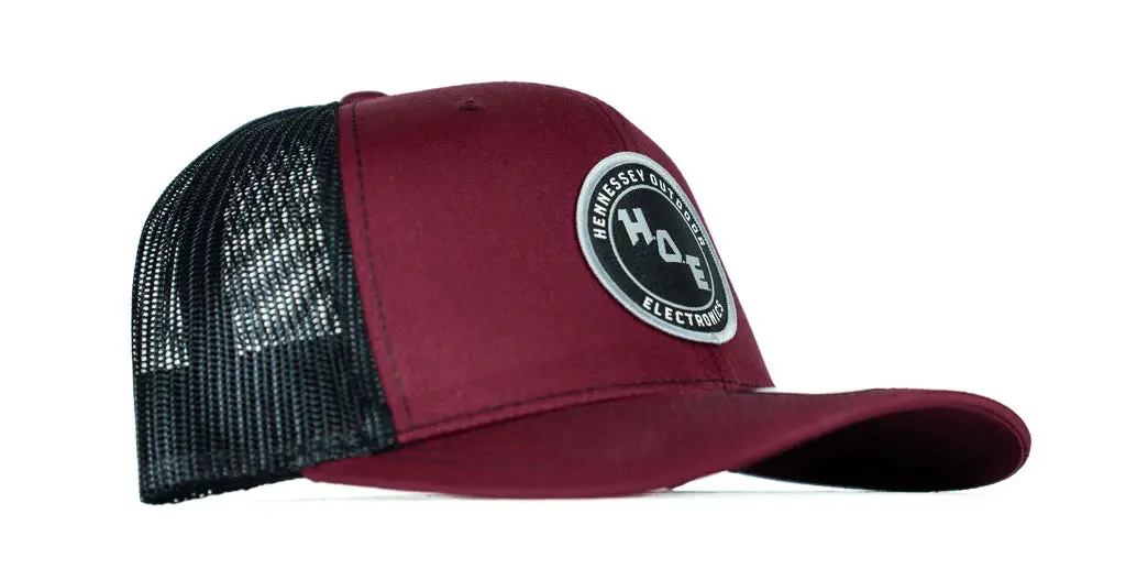 H.O.E Classic Hat - Cardinal Red With Black 1
