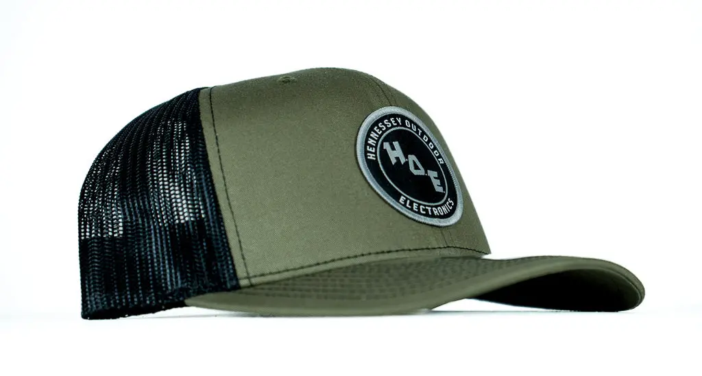 H.O.E Classic Hat - Loden Green With Black 1