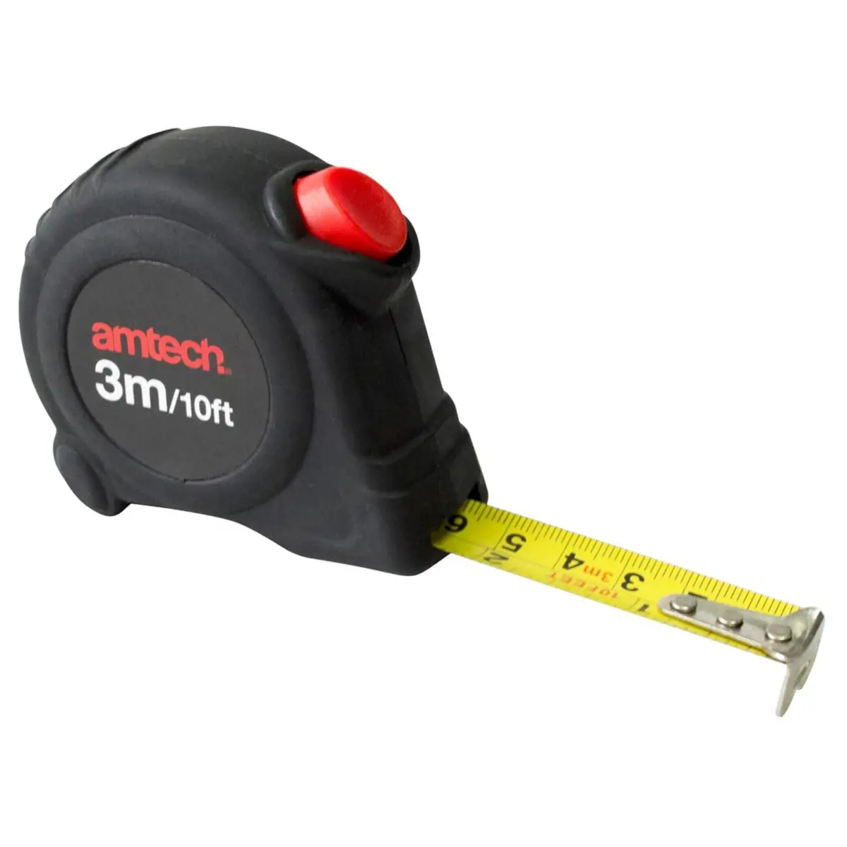Amtech Self Locking Measuring Tape 3M/5M With Belt Clip 1