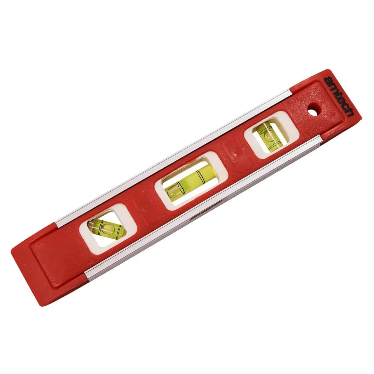Amtech 9" Magnetic Spirit Level With Three Vials 1