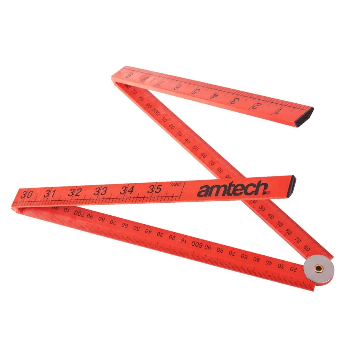 Amtech 1M Folding Plastic Rule High Impact 1