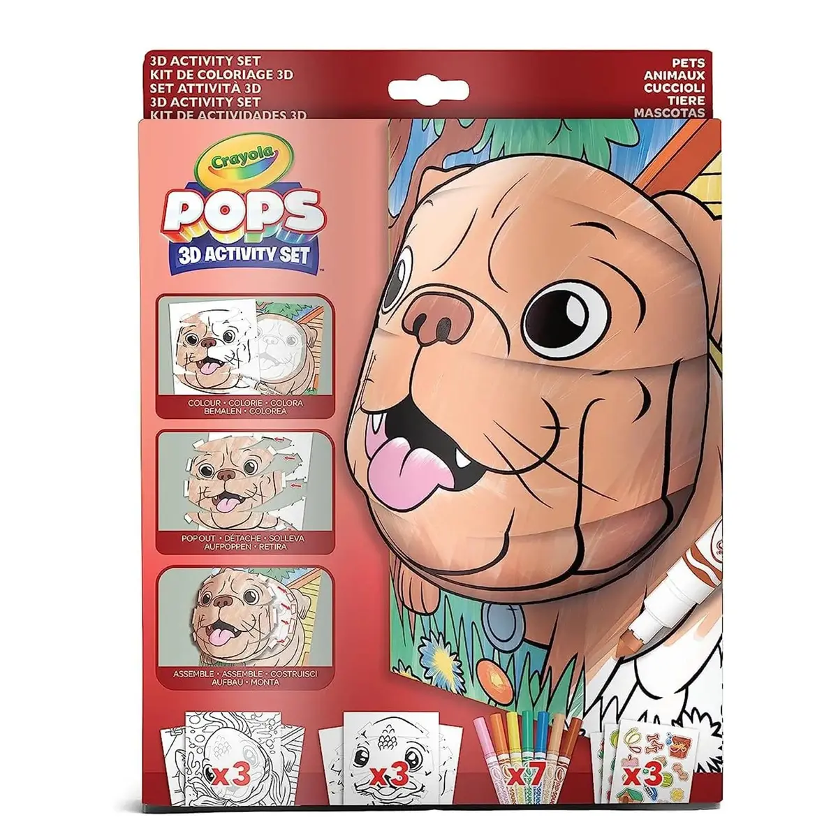 Crayola Pops 3D Activity Set Creative Art Colour Pop Assemble 1