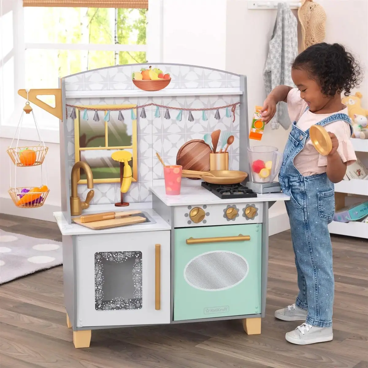 Kidkraft Smoothie Fun Play Kitchen Blender Sounds Wooden Toy 1
