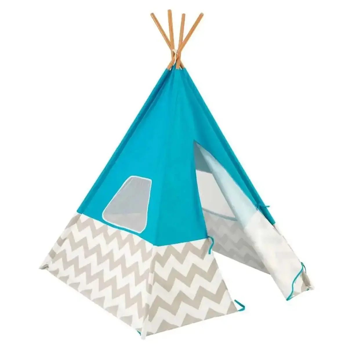 Kidkraft Play Teepee Tent Turquoise Kids Indoor Outdoor Toy 2