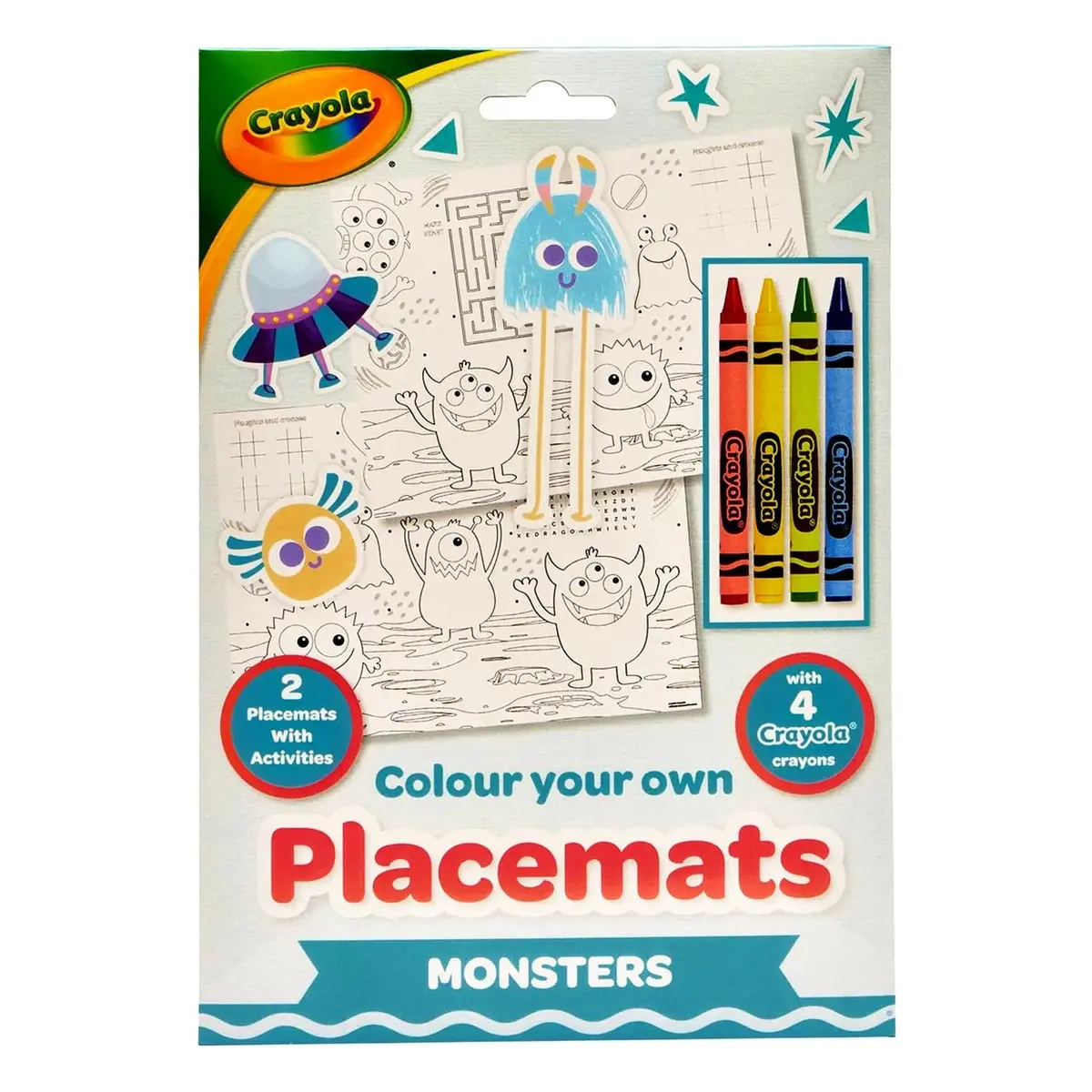 Crayola Colour Your Own Placemats Set With 4 Crayons 1