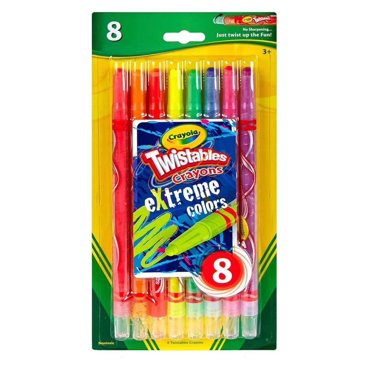 Crayola Pack Of 8 Twistables Crayons Extreme Colours Kids Art 1