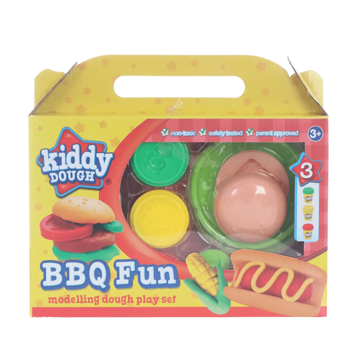 Creative Kids Kiddy Dough Bbq Fun Modelling Dough Play Set 3+ 1