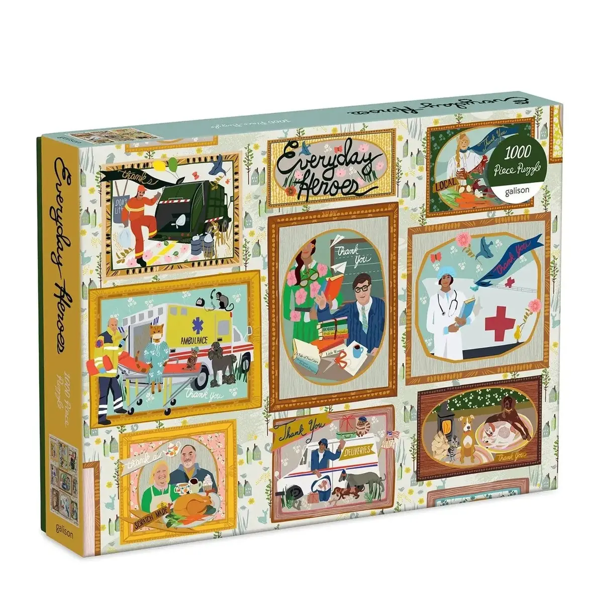 Everyday Heroes Jigsaw Puzzle Illustrated Artwork 1000 Pieces 1