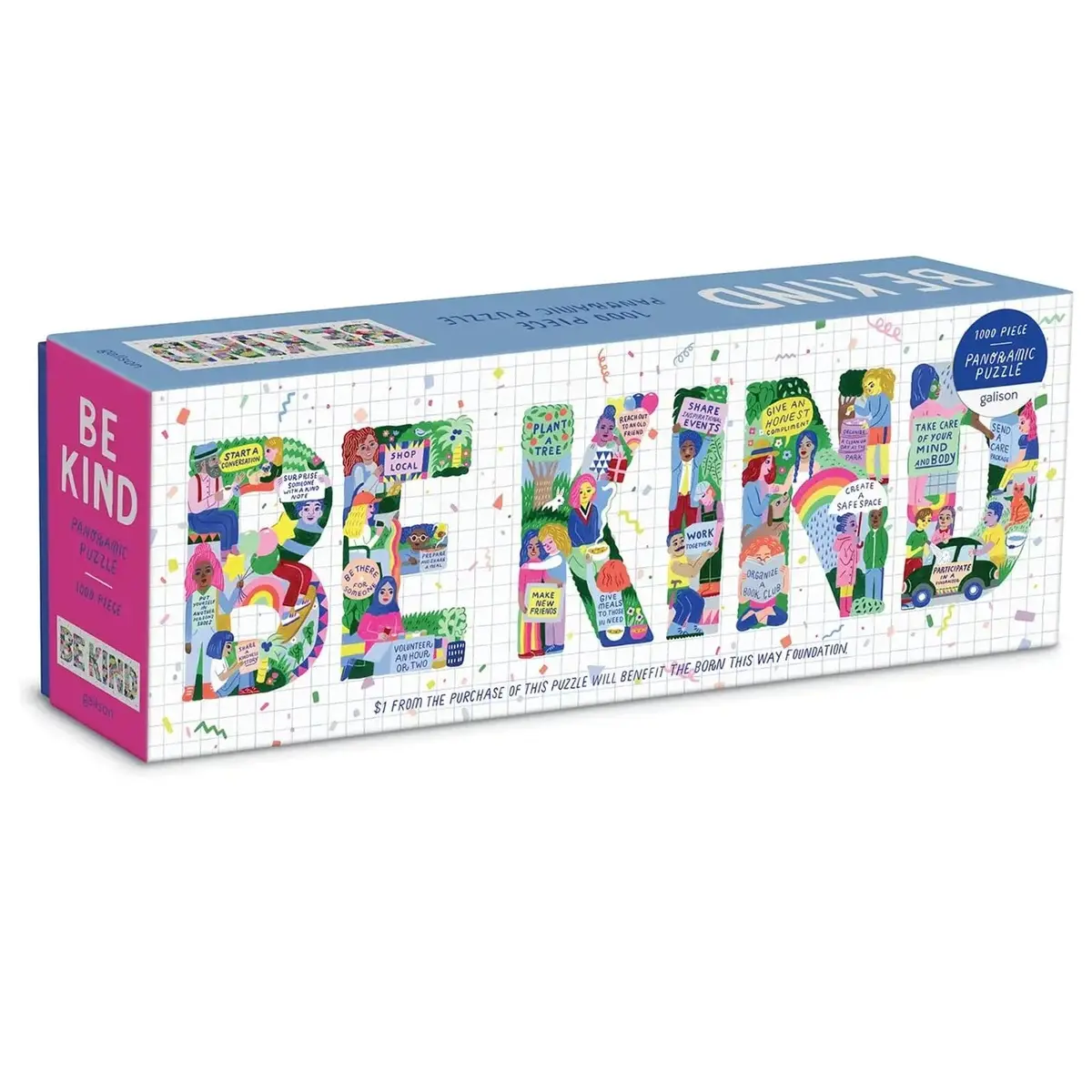 Be Kind Panoramic Jigsaw Puzzle Calendar Insert 1000 Pieces 1