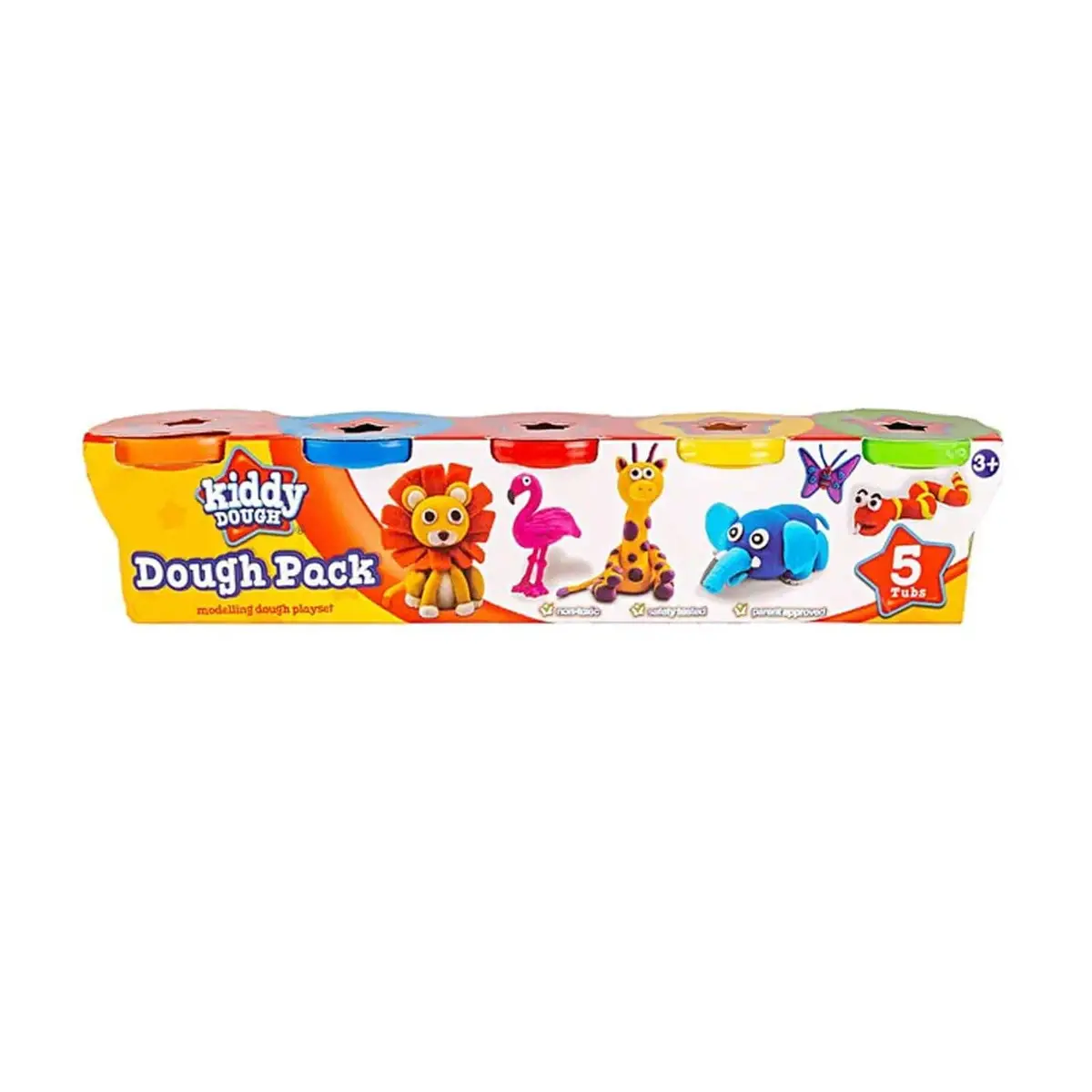Kiddy Dough Pack Modelling Compound Play Set Creative Fun 1