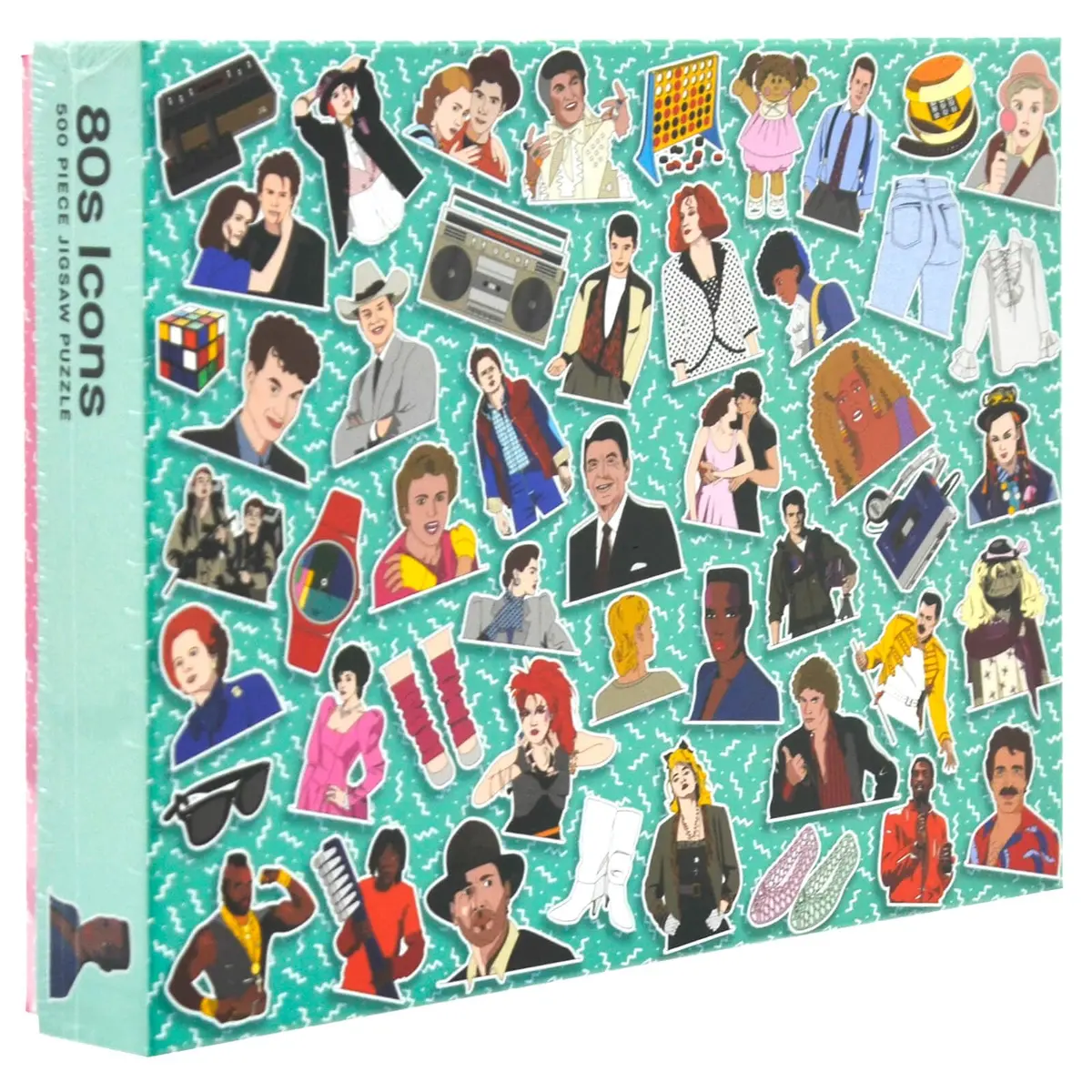 80S Icons Jigsaw Pop Fashion Tv Movies Nostalgia 500 Pieces 1